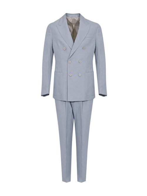 Abito doppiopetto in misto lino e lyocell Denim Eleventy | M75ABUB01 TES0M11608